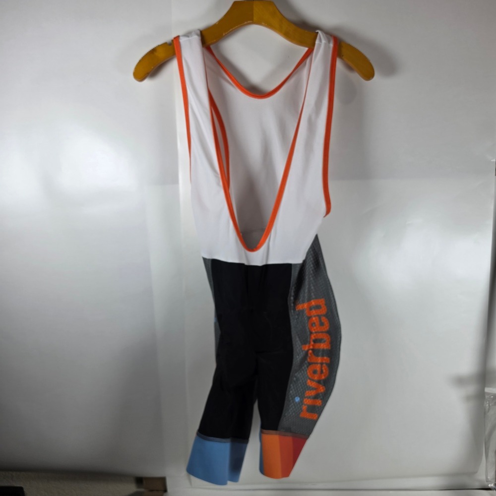 Riverbed Mens Cycling Bib Shorts Ride Fast Padded Bicycle Shorts Medium Black